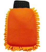 Двостороння рукавичка рукавичка Microfibre Super Mitt SB-8605 для миття машини і прибирання пилу, Униврсальная рукавиця з мікрофібри для чищення авто