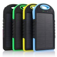 Портативний зарядний пристрій Power Bank Solar Charger 50000 mAh C Led ліхтариком і карабіном на сонячній батареї, зовнішній акумулятор 2, павербанк