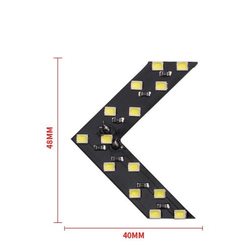Дзеркальні елементи з LED повторювачем поворотів 2 шт на бічні дзеркала, LED повторювачі покажчики повороту для дзеркал автомобіля
