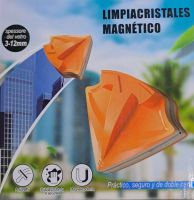 Двухсторонняя магнитная щетка скребок Lavaventri Magnetico D-7198 для мытья окон с двух сторон, Магнитный c T-образной ручкой для стекол окна