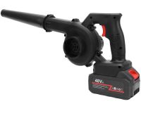 Акумуляторна повітродувка Blower MDHL CFJ001 48V 4Ah для прибирання листя, Бездротовий садовий пилосос дуйка 600W з мішком для пилу Чорний