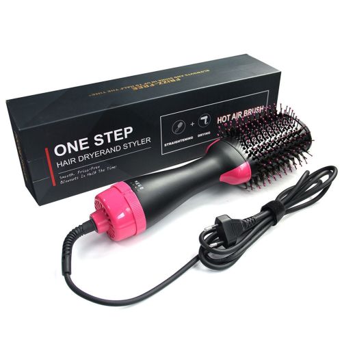 Фен щітка гребінець 3в1 One step hair Dryer 3 режими 1000W, випрямляч для укладання волосся, стайлер з функцією іонізації і керамічним покриттям