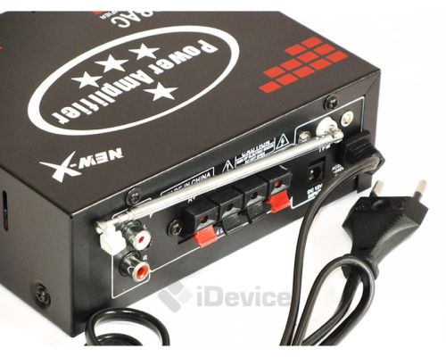 Портативний підсилювач потужності звуку UKC Xplod SN-808AC 60W 12v / 220v
