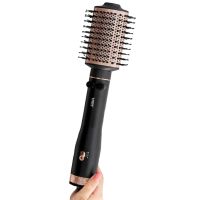 Фен щітка для сушіння волосся VGR V-494 2000W Black випрямляч гребінець браш з насадкою для укладання завивки і випрямлення електрична фен-щітка Чорна