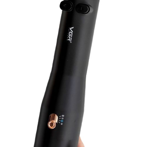 Фен щітка для сушіння волосся VGR V-494 2000W Black випрямляч гребінець браш з насадкою для укладання завивки і випрямлення електрична фен-щітка Чорна