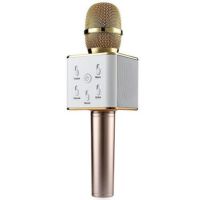 Беспроводной микрофон караоке bluetooth Q7 Gold Золотой