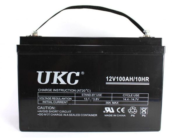 Універсальний гелевий акумулятор GEL UKC 6-CNF-100 12V 100Ah (акумуляторна батарея 12В 100Ач)