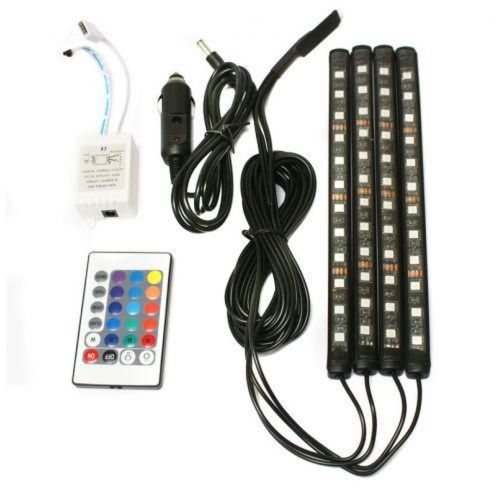 Універсальна Автомобільна RGB led підсвічування LED AMBIENT HR-01678, RGB підсвічування для авто, вологозахисна