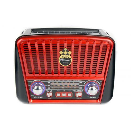 Портативний радіо приймач-MP3 колонка Golon RX-456s Solar з сонячною панеллю