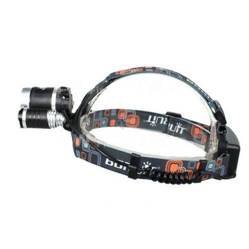 Ліхтар налобний ліхтарик 3 Led Bailong RJ-3000 T6 3 в 1 Світлодіодний потрійний ліхтар акумуляторний RJ3000 на голову