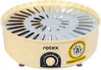 Електрична сушарка ROTEX RD660-Y на 5 відсіків для сушіння овочів і фруктів з терморегулятором 520W, електросушарка дегідратор 20л для продуктів