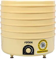 Електрична сушарка ROTEX RD660-Y на 5 відсіків для сушіння овочів і фруктів з терморегулятором 520W, електросушарка дегідратор 20л для продуктів