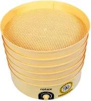 Електрична сушарка ROTEX RD660-Y на 5 відсіків для сушіння овочів і фруктів з терморегулятором 520W, електросушарка дегідратор 20л для продуктів