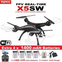 Радиоуправляемый квадрокоптер Syma X5SW-1 Black, White HD+ FPV с HD WI-FI камерой на пульте управления