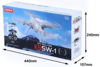 Радиоуправляемый квадрокоптер Syma X5SW-1 Black, White HD+ FPV с HD WI-FI камерой на пульте управления
