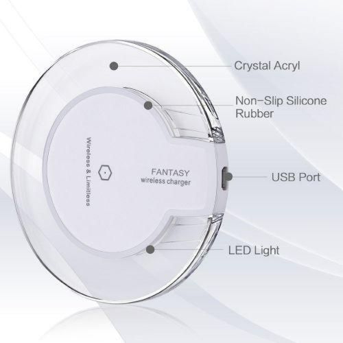 Qi передавач бездротова зарядка для телефону Fantasy Wireless Charge K9 White
