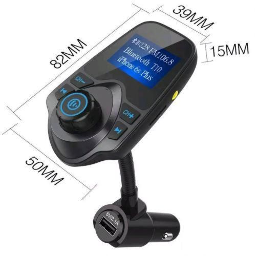 ФМ FM трансмітер автомобільний T10 модулятор авто MP3 Bluetooth Т10