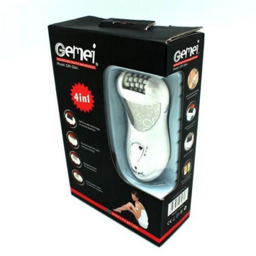 Епілятор GEMEI GM-3061 4 в 1 з бритвеною насадкою