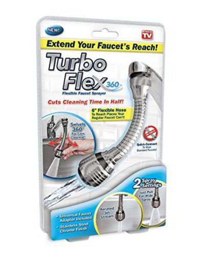 Гнучка насадка для крана Turbo Flex 360 аератор для економії води на кран экономитель, гнучкий шланг водозберігач