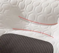 Ортопедична прямокутна подушка Casual MemoFoam Pillow PD-001 для сну з ефектом пам'яті, анатомічна подушка 63х37 см для спини і шиї Бежева