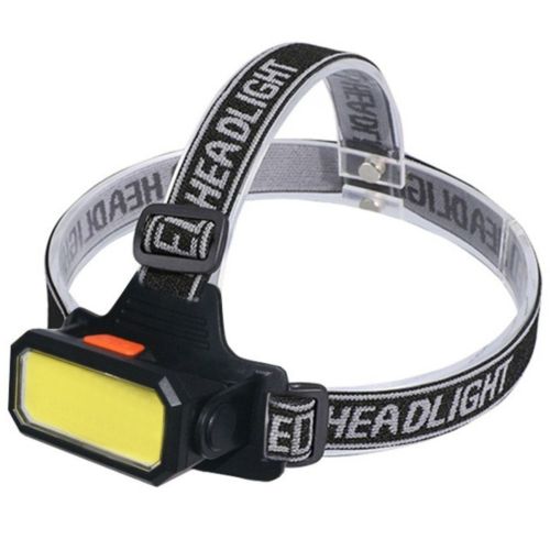 Налобный аккумуляторный фонарик Bailong BL-5120 70 COB LED с белым и красным светом, Светодиодный фонарь с креплением на голову 6 режимов Черный