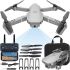 Професійний складаний квадрокоптер Rias Drone 2 E68 з Wi-fi камерою 720p і пультом ДУ, дрон коптер N18 wifi на радіокеруванні в кейсі Сірий