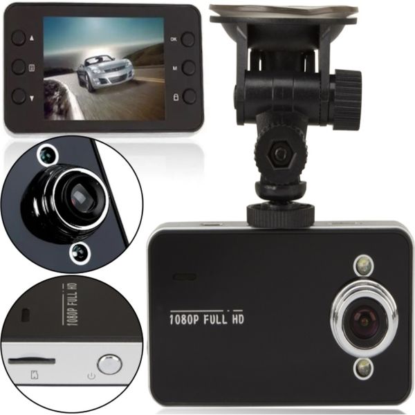 Автомобільний відеореєстратор DVR K6000 Full HD Vehicle Blackbox DVR 1080P, DVR 6000 FullHD, авторегістратор екран 2,4 дюйма в салон машини чорний