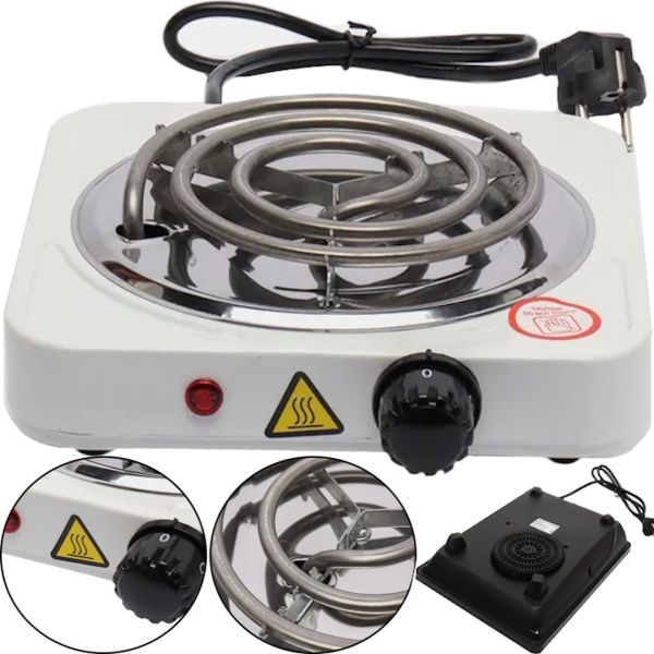 Електрична настільна спіральна плита на одну конфорку Hot Plate JX-1010B 1000W, одноконфорочная електроплита 1000Вт з термостатом на 5 положень