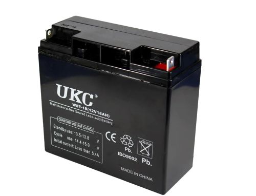 Універсальний акумулятор UKC 12V 18Ah WST-18 (Акумуляторна батарея 12В 18Ач)