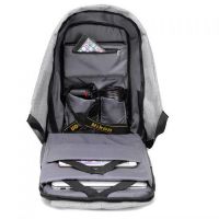 Рюкзак протикрадій Bobby XD Design Grey USB з роз'ємом usb для зарядки travel bag 9009