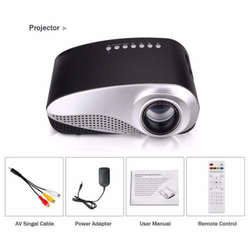 Проектор портативний мультимедійний з динаміком Led Projector Rd-802 Black