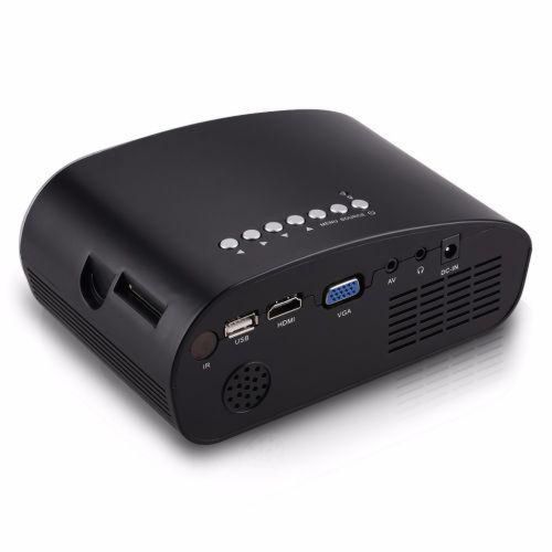 Проектор портативний мультимедійний з динаміком Led Projector Rd-802 Black