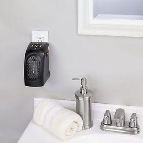 Термовентилятор Rovus Handy Heater 400W Чорний, електричний тепловентилятор, дуйка, обігрівач