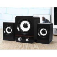 USB колонки для ПК комп'ютерні колонки 2.1 Hiraliy H1 Bass Black