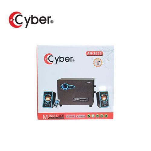 USB колонки для ПК комп'ютерні колонки 2.1 MP3 Bluetooth Cyber AN-2533 Blue, Red