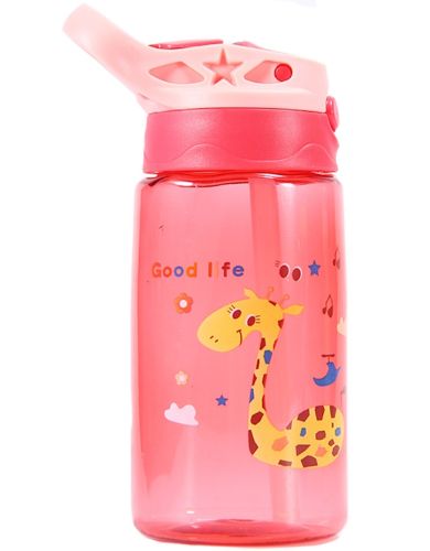 Дитяча пляшка поїлка з трубочкою Baby bottle LB-400 для води і соку, поїльник пляшечка для напоїв 260мл з ручкою LB400 для подорожей і походів
