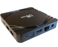 Смарт приставка Smart TV Box U8 Mini 4Gb/32GB Android з пультом, ТВ медіаплеєр 4K Андроїд з вбудованим Wi-Fi модулем для телевізора Чорна