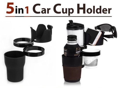 Автомобильный раскладной держатель Chayanne Car Cup Holder 5 в 1 подстаканник в машину для стаканов, бутылок и тд