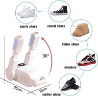 Электрическая дезодорирующая сушилка обуви Shoes Dryer XL-648 с таймером, нагреватель для шапок, перчаток и носков с ультрафиолетовым нагревом Белая