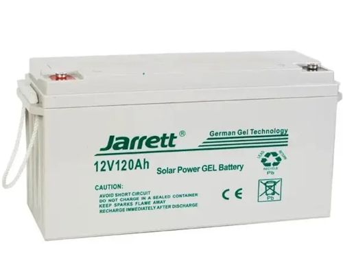 Универсальный гелевый аккумулятор Jarrett GEL 12V 120Ah для котла и солнечных панелей, Аккумуляторная батарея 12В 120Ач для систем электропитания