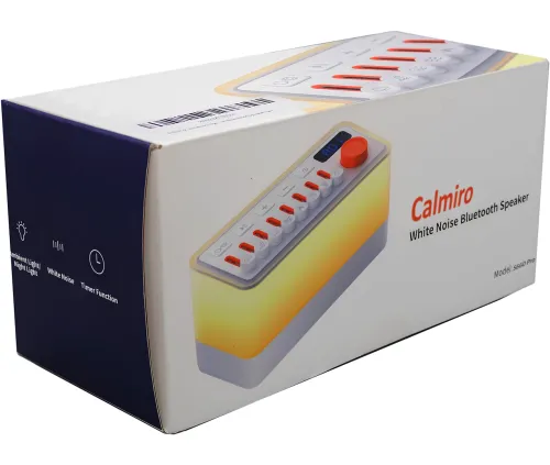 Генератор белого шума Calmiro S660 Pro 3 в 1 c Bluetooth колонкой и RGB подсветкой, аккумуляторная колонка ночник со звуками природы JoyPro S10