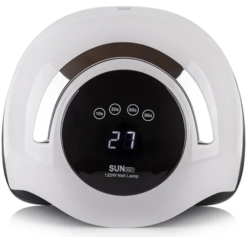 Професійна УФ лампа SUN Boost BQ-5T 120W для манікюру і педикюру 120w, апарат LED UV для полімеризації та сушіння гель лаку для нігтів Сан Bq5t Біла