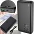Внешний аккумулятор с быстрой зарядкой Power Bank Hoco J87A 20000mAh PD20W+QC3.0(22.5W), Портативная батарея повербанк Хоко с выходом Type-C Черный