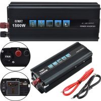 Автомобільний інвертор UKC 24V-220V 1500W, авто перетворювач напруги струму 24В 1500Вт від акумулятора, прикурювача із захистом від перевантаження