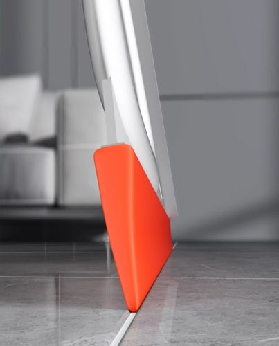 Силиконовая швабра 2 в 1 Clean the wiper AND-8-10 для мытья окон, жидкостей Скребок очиститель пола и стекла с телескопической ручкой 100см Оранжевый