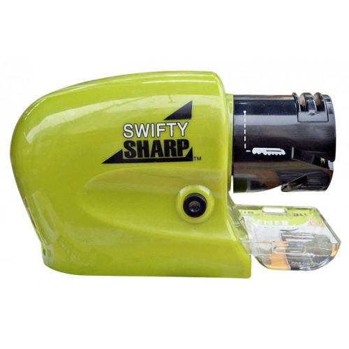 Настільна точилка для заточування полірування ножів і ножиць Swift Sharp WJ24 від батарейок, Електрична ножеточка точило для ножа на батарейках Зелена