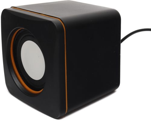 Мини USB колонки для ПК компьютера, ноутбука D-02A проводная компьютерная акустическая система 6.8Х6.8 см, маленькая музыкальная акустика 3.5 мм 5W