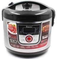 Електрична мультиварка скороварка Domotec MS-7726 на 5 л, 11 режимів приготування 1500W Black, Мультиповар Домотек з підігрівом і таймером Чорна