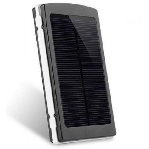 Портативное зарядное Power Bank Solar 90000 mAh c Led фонариком УМБ Metal Черный на солнечной батарее Павербанк, внешний аккумулятор, PowerBank 
