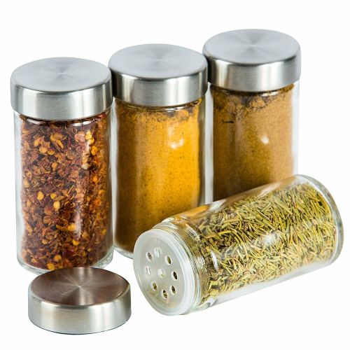 Карусель для специй Spice Carousel R62-12 на 12 отсеков на вращающейся подставке. Стальной набор, подставка, баночки для специй на 12 емкостей